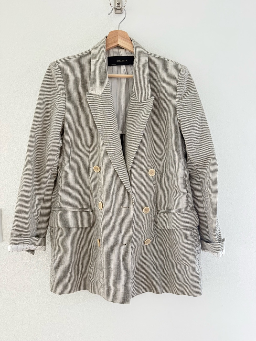 Zara Pinstripe Blazer